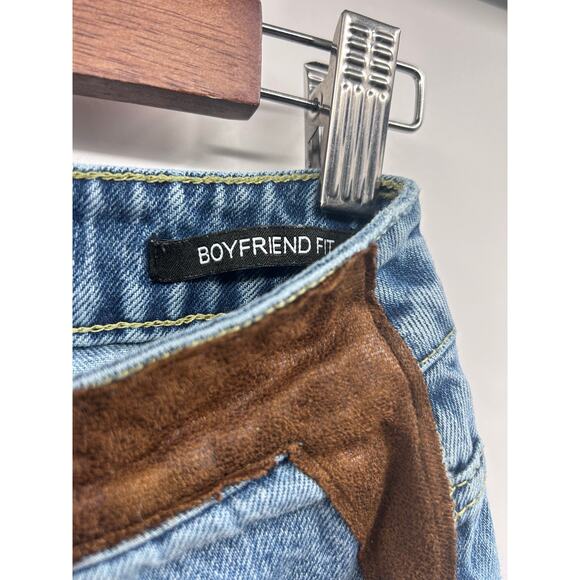 Jaded London Dolls Kill Patchwork Jeans Y2K Grunge Indie Sz 25 Denim Boyfriend - Picture 4 of 11